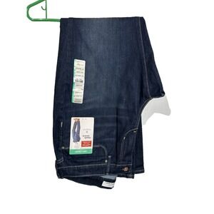 levi strauss womens curvy mid rise straight jeans size 16 S w 33 l 30